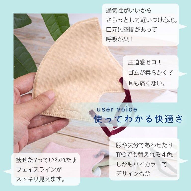 Kenko卸.com / 彩（ＳＡＩ）立体マスク 10枚 ホワイト×グレー